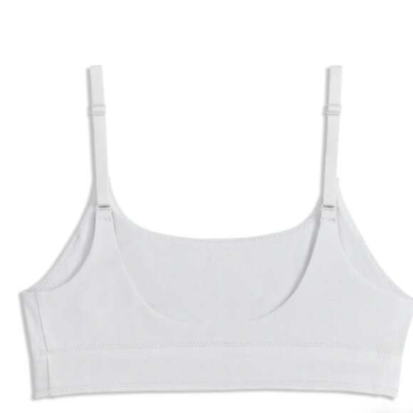 Allbirds XL Anytime Bralette Light Gray Organic Cotton Blend Buttery Soft - Picture 2 of 7